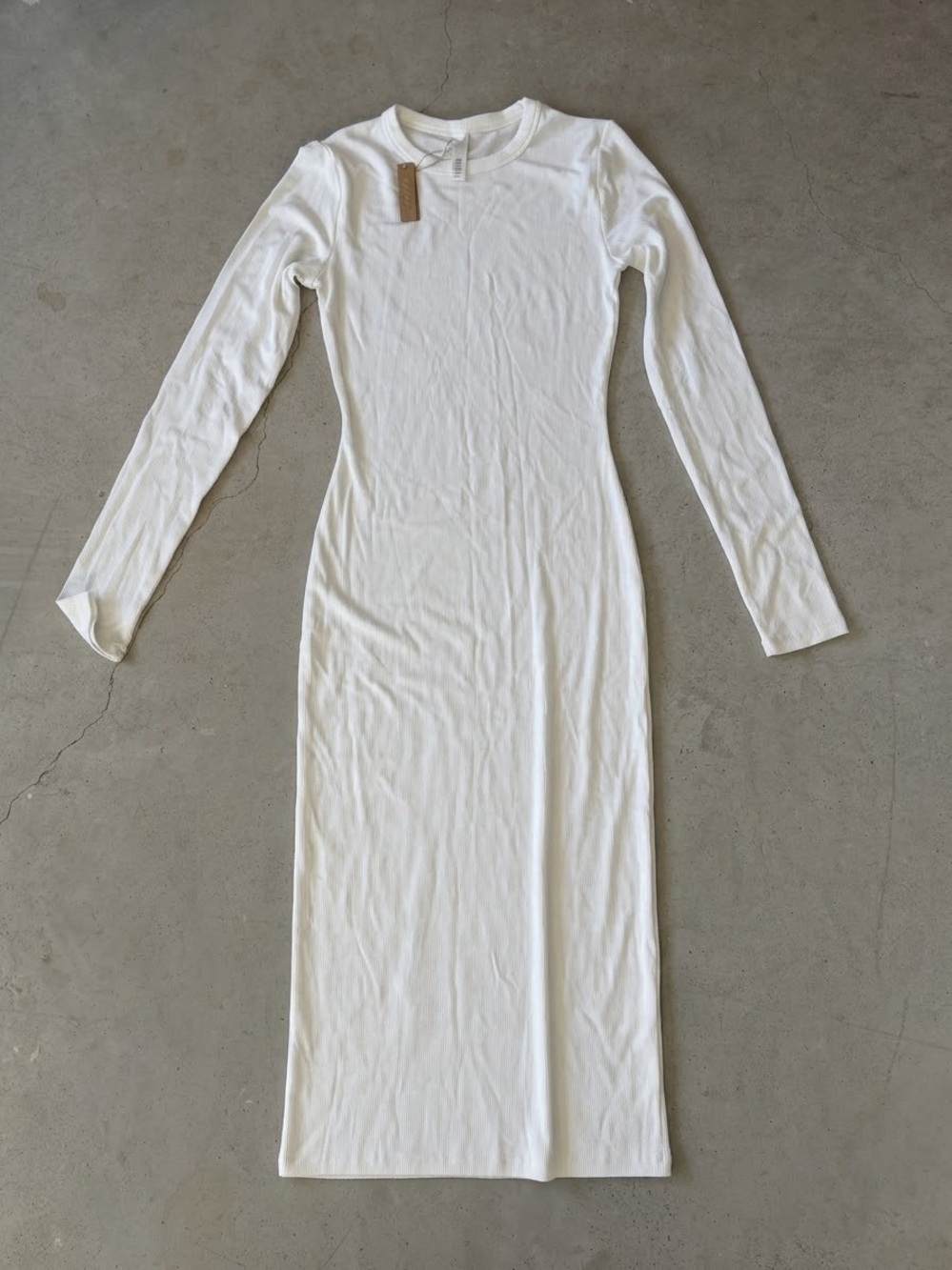 NWT SKIMS Soft Lounge Long Sleeve Dress Marble L